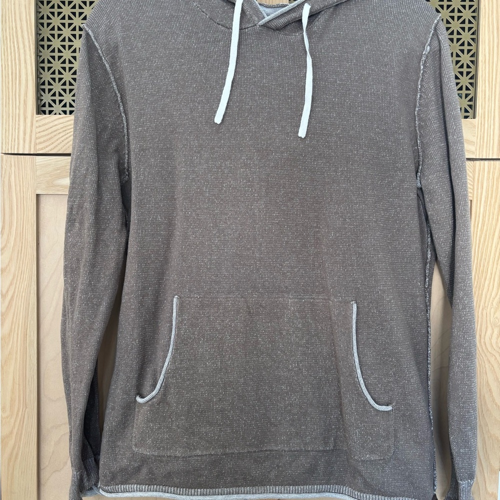 The Normal Brand Brown Hoodie with Cream Accents